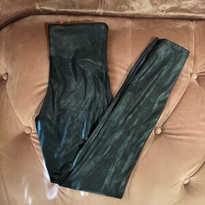 SPANX Black Shiny Leggings